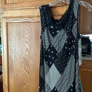 Carol little size 12 black and white maxi dress